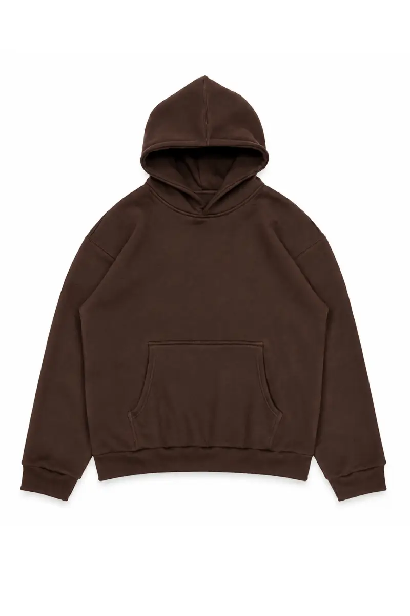 MOLETOM BOXY MARROM