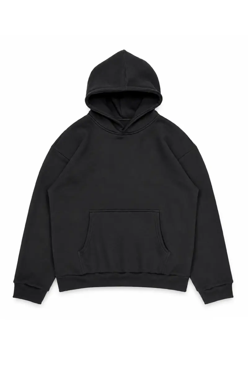 MOLETOM BOXY PRETO